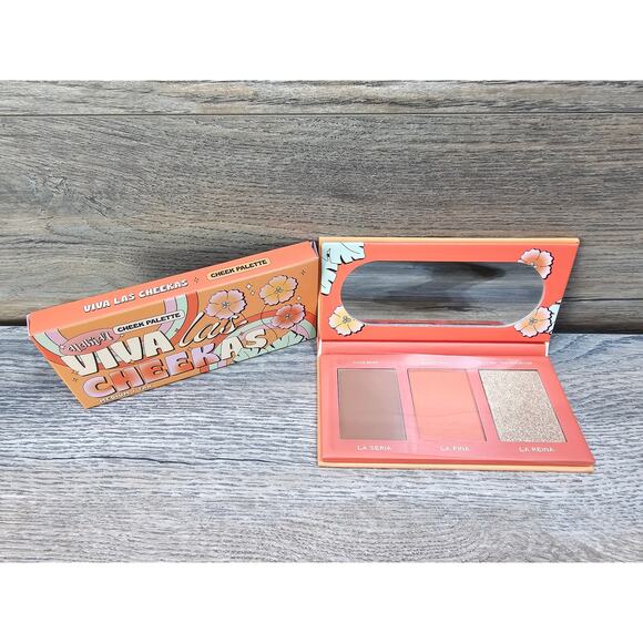Alamar cosmetics viva-las-cheekas  Cheek Palette 3 shades Medium/Tan New - Picture 1 of 4